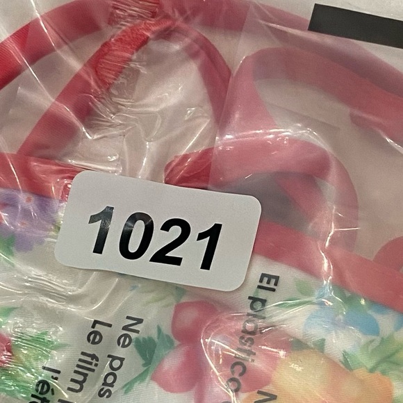 New! Frankie's Bikinis Nick Triangle Bikini Top tropical floral 1021 - Picture 6 of 8